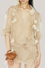 Crocus Straight See-Through Chiffon Jacket for women, from DAS LA VIE, The Viet Concept 