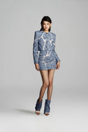 Rifted Cropped Tweed Blazer for women, from KEIRA TONG, The Viet Concept 