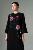 Zara Crepe Floral Embellished A-Line Maxi Dress for women, from 21SIX, The Viet Concept