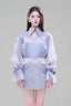 Ilaria Straight Poet Sleeved Organza Shirt for women, from Lam Khue, The Viet Concept 