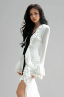 White Ange Long Maxi Dress for women, from Guyehi Studio, The Viet Concept 