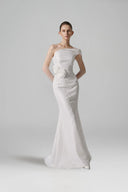 ARTI APPAREL • Roselle Brocade Floor-Length Dress