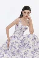 Reina Floral Chiffon Maxi Dress for women, from JOSEPHINE,  The Viet Concept 