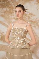 ROSEE de MATIN • Embroidery Floral Tweed Set