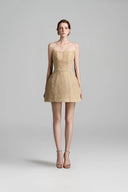 Crystal Waist Floral Mesh Lace Corset Bell Mini Dress for women, from IHF STUDIO, The Viet Concept 