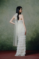  Orchestre Ivory White Lace Sequin Halter Gown for women, from LINH PHUNG, The Viet Concept