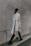 Gray Berlin Mini Dress for women, from WHITE PLAN, The Viet Concept 