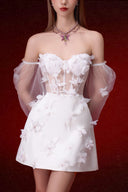 Orchid Embellished Corset Mini Dress for women, from JOSEPHINE, The Viet Concept 