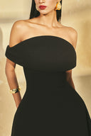 3D Sculpted Bustier Off-Shoulder Maxi Evening Gown  for women, from L'SCARLETT, The Viet Concept