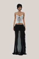 Black Mai Maxi Skirt for women, from Huelley Rose, The Viet Concept 