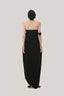 TINH ATELIER • Black Nhung Cocoon Off-Shoulder Velvet Maxi Dress
