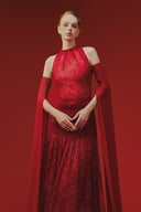 Margée Atelier • Ellen Couture Lace Silk Evening Gown