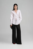 White Hourglass Longsleeve Top for women, from Lecia, The Viet Concept 