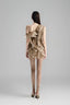 Bronze Khaki Asymmetrical One-Shoulder Mini Dress for women, from Must Have, The Viet Concept 