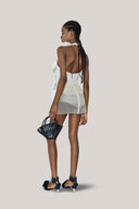 Brassidium Layered Halter Neck Organza Mini Dress for women, from DAS LA VIE, The Viet Concept 
