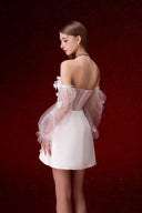 Orchid Embellished Corset Mini Dress for women, from JOSEPHINE, The Viet Concept 