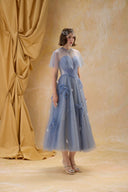 Eloise Couture Chiffon & Organza Evening Gown for women, from MADDY HATES ROSE, The Viet Concept