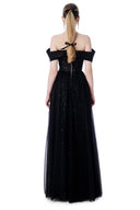 Feminine Armor Off-Shoulder 3D Embroidered Couture Evening Gown for women, from MR CRAZY & LADY SEXY, The Viet Concept 