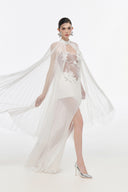 Freya Floral Bustier Cape Gown for women, from JOSEPHINE, The Viet Concept