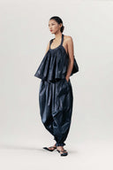 Lang Halter Draped Silk Top for women, from DAS LA VIE, The Viet Concept 
