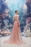 Sedna Crystal Crepe Mermaid Gown with Tulle & Organza Elegance for women, from 21SIX, The Viet Concept