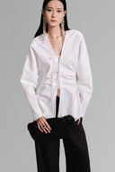 White Hourglass Longsleeve Top for women, from Lecia, The Viet Concept 