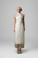 White Léa Set with Top & Skirt for women, from Guyehi Studio, The Viet Concept 