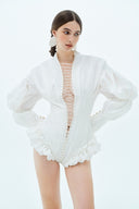 LA VIERGE • La Adelita Sculptural Taffeta Mini Dress