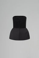 Noir Élan Strapless Peplum Top for women, from IHF STUDIO, The Viet Concept 
