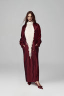Red Sanctum Long Coat for woman, from POEM, The Viet Concept