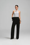 Crossfold Ascott Straight-Leg Tailored Trousers for women, from Keira Tong, The Viet Concept