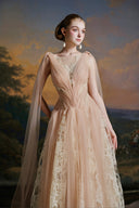 MADDY HATES ROSE • Isadora Lace & Tulle Embellished Floor-Length Gown