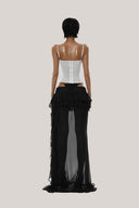 Black Mai Maxi Skirt for women, from Huelley Rose, The Viet Concept 