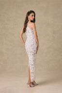 Celeste Crystal Web Embellished Lace Evening Gown for women, from VONTIER DE MONTIER, The Viet Concept