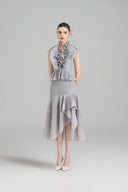 ROSEE de MATIN • Sleeveless Iris Pleated Set