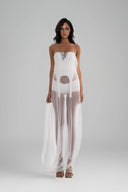White Sepia Maxi Dress for womne, from Huelley Rose, The Viet Concept 