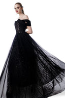 Feminine Armor Off-Shoulder 3D Embroidered Couture Evening Gown for women, from MR CRAZY & LADY SEXY, The Viet Concept 