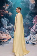 Lysandra Coral Crystal Cape Gown for women, from 21SIX, The Viet Concept