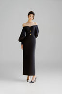 Black Nythera Maxi Dress for woman, from CALISTA, The Viet Concept 