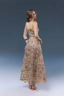 Elsie Brown Lace Tulle Evening Gown for women, from JOSEPHINE, The Viet Concept