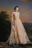 MADDY HATES ROSE • Isadora Lace & Tulle Embellished Floor-Length Gown