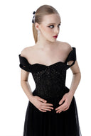 Feminine Armor Off-Shoulder 3D Embroidered Couture Evening Gown for women, from MR CRAZY & LADY SEXY, The Viet Concept 