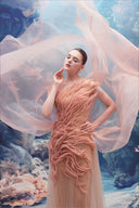 Sedna Crystal Crepe Mermaid Gown with Tulle & Organza Elegance for women, from 21SIX, The Viet Concept