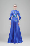 Fancy Flow - Cape Sleeve Pleated Maxi Dress for women, from Tiny Ink The Viet Concept 