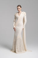 L'ALLÉE • Alluring Lace-Appliqué Mermaid Gown