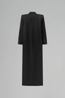 Obsidian Silk Oversized Longline Coat for women, from IHF STUDIO, The Viet Concept