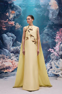 Lysandra Coral Crystal Cape Gown for women, from 21SIX, The Viet Concept