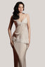 Cream Ondes Crossover Camisole & Skirt for women, from DORO, The Viet Concept 