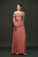 EEGEN STUDIO • Cyra One Shoulder Floral Maxi Dress