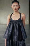 Lang Halter Draped Silk Top for women, from DAS LA VIE, The Viet Concept 